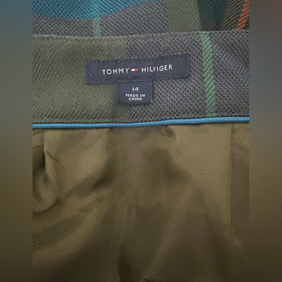 Women’s Dark Academia Schoolgirl Plaid Short Skirt Green/blue/orange Size 14 - Picture 4 of 7